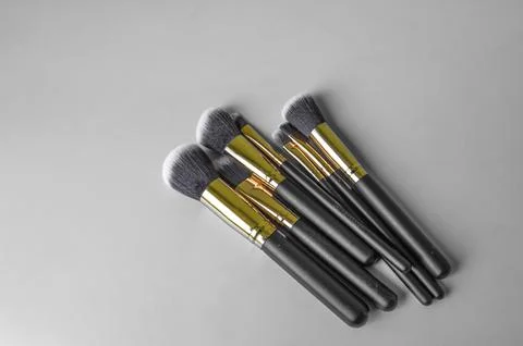 Professional makeup brushes Foto stock
