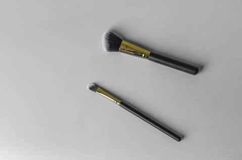 Professional makeup brushes Stock Photos