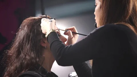 Professional makeup Stock Footage 69835237