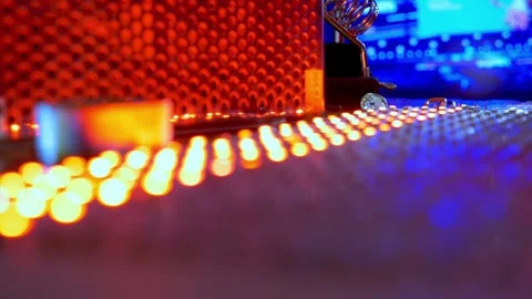 Professional Male Engineer Concentrated on Testing Complex Electronic Board Stock Footage 337919395
