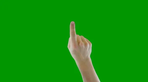 Professional Male Hand Model Doing Touch Screen Gestures on a Green Screen Vídeos de archivo 33752708