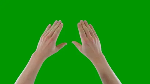 Professional Male Hand Model Doing Arm Gestures on a Green Screen Vídeos de archivo 33752990