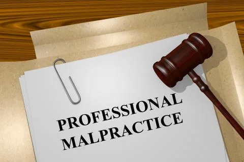 Professional Malpractice concept Stock Illustration