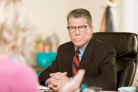 Professional Man in a Discussion Stock Photos