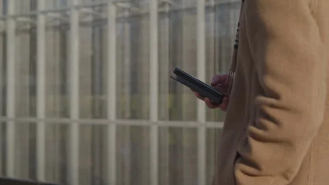 Professional Man Texting On Cellphone Stock Footage 270335771