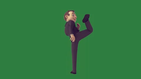 Professional Man Walking Green Screen Element Stock Footage 338016990