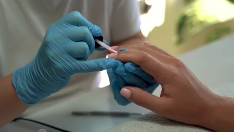 Professional manicure Stock Footage 168213388