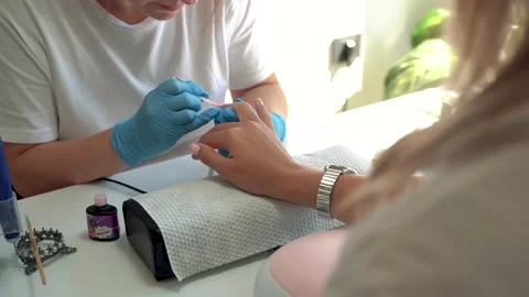 Professional manicure Stock Footage 169615296