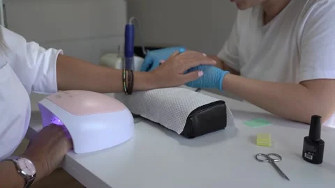 Professional manicure Stock Footage 170025438