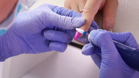 Professional manicure nail file Stock Footage 103830575