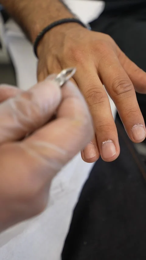 Professional Manicure Procedure Stock Footage 314900626