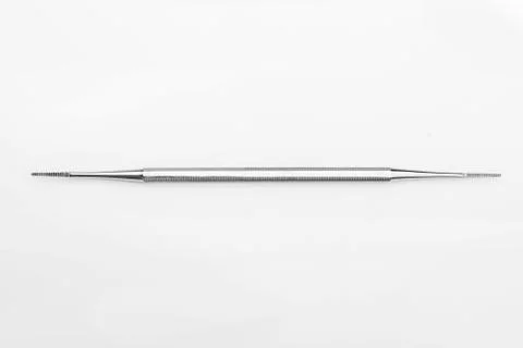 Professional manicure tools on a white background. Cuticle pusher Stock-Fotos