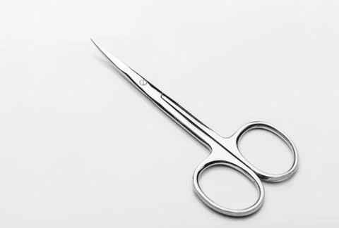 Professional manicure tools on a white background. manicure scissor Stock Photos