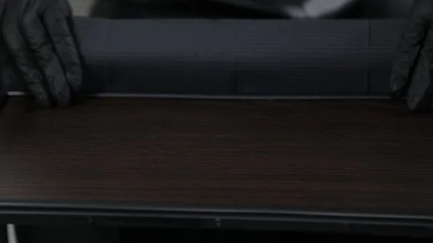 Professional master permanent napkin tool table. 库存影片 123550025