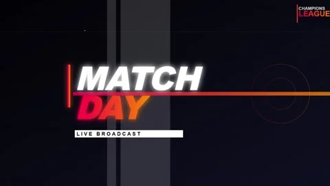 Professional match day live broadcast sports graphic template featuring Cham Stockbeeldmateriaal 333823233