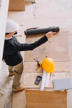 Professional Mechanical Engineer team Working on Personal Computer at Metal.. Stock Photos