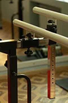 Professional Mechanical Testing Machine with Metal Bars and Adjustment Knob.. Stock Photos