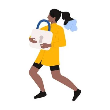 A Professional Media Handler in Action, emphasizing dynamic workflows Stock Illustration