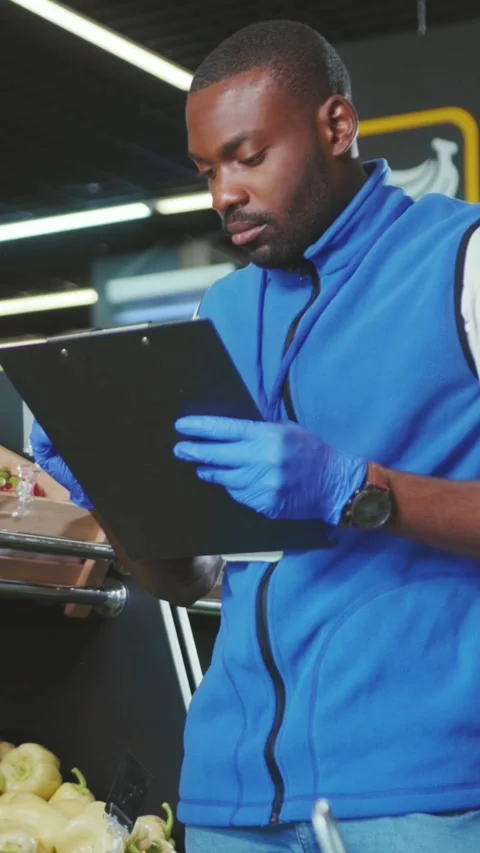 A Professional Media Stocker Actively Engages in Efficient Store Operations and Stock Footage 314206807