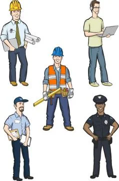 Professional men Stock Illustration
