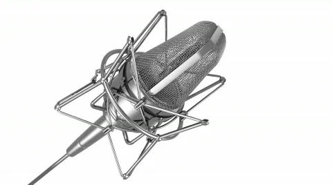 Professional microphone. 스톡 동영상 599146
