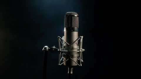 Professional microphone Video stock 297444334