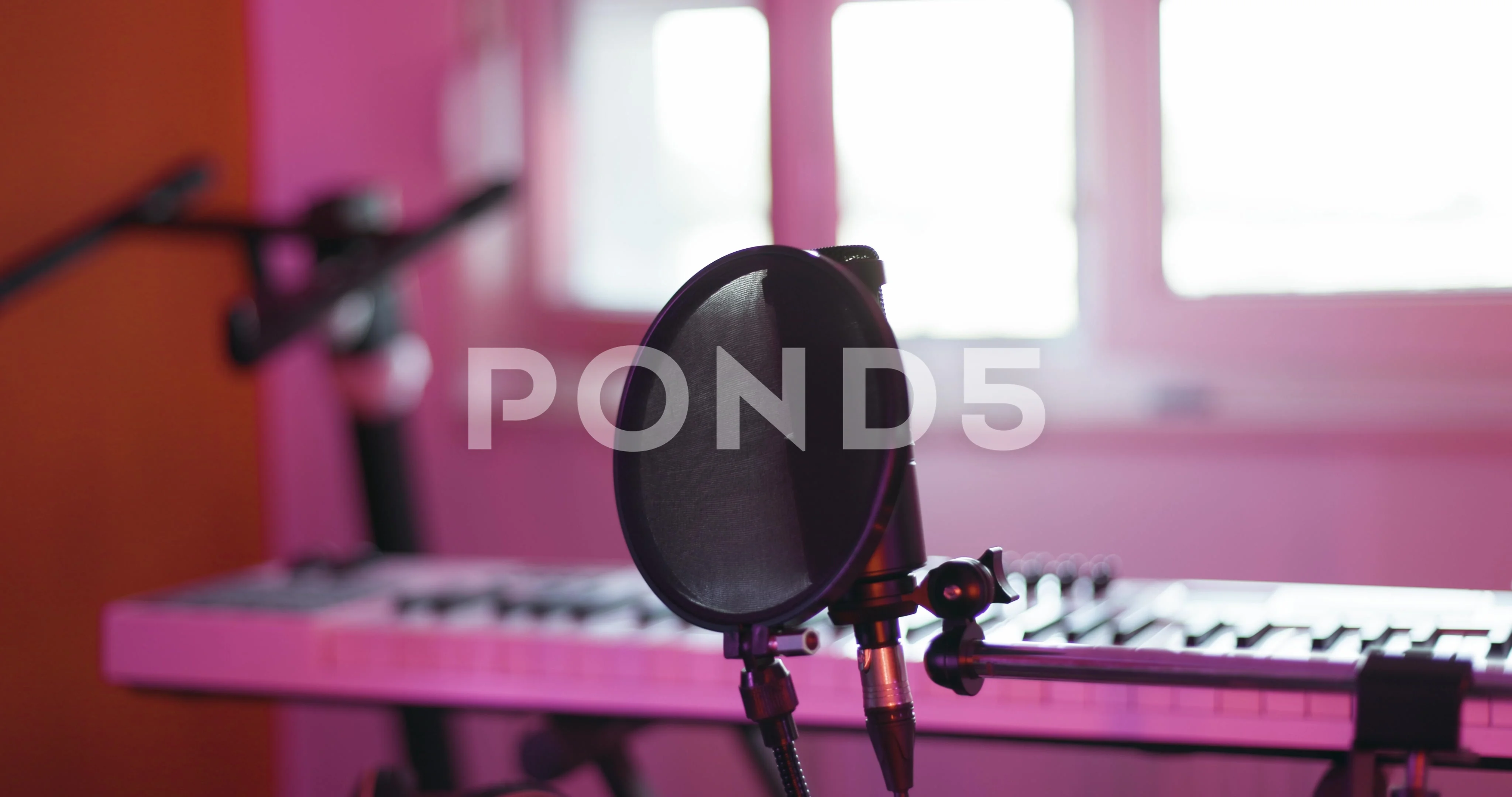 mic recording studio wallpaper