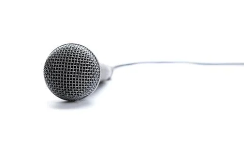 Professional microphone on white background Stock-Fotos
