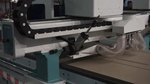 Professional milling machine in motion. Stock Footage 120872528