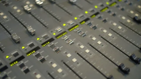 Professional mixing console in the studio, ready to use. Recording studio with Video stock 116018330