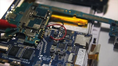 Professional Mobile Phone Repairs Stock Footage 77437466