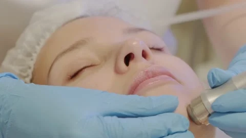 Professional moisturizing and rejuvenating hardware procedures in beauty salon. Видео 221160277