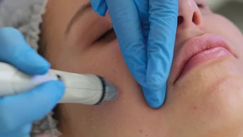 Professional moisturizing and rejuvenating hardware procedure. Stock Footage 274567443