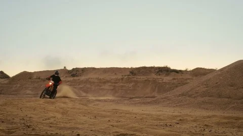 Professional Motocross Biker Drives His Stock Video Pond5