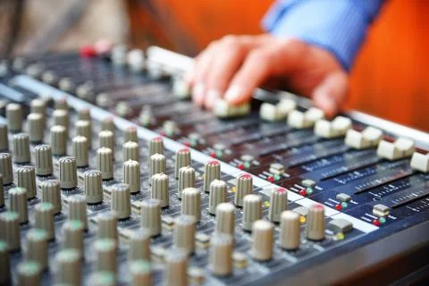 Professional musical panel Stock Photos