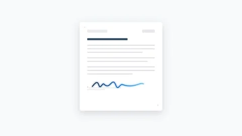 Professional Navy Blue Gradient Contract Document with Animated Glowing Sig.. Видео 346202251