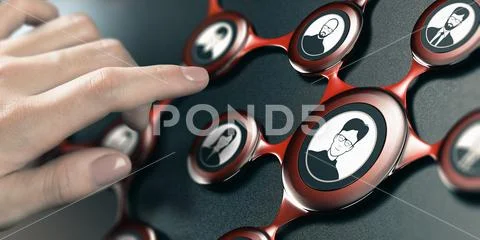 Professional Networking And Relationship, Social or Business Net Stock Photos
