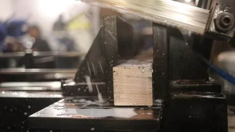 Professional New Metal Cutting Process. Electric Technology Stock Footage 194622170