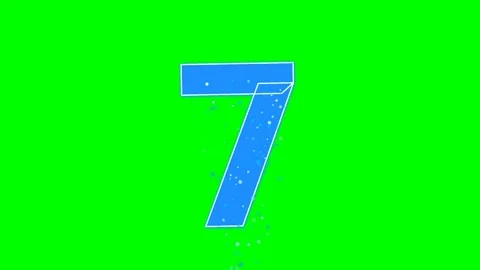 Professional Number Animated Green Screen Element Video stock 336892832