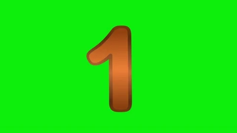 Professional Number Animated with One Green Screen Element Stock-Footage 337991143