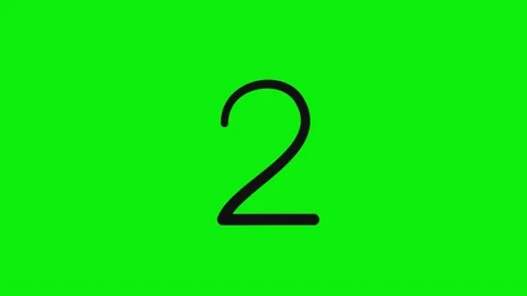 Professional Number Dynamic Green Screen Element Stock Footage 337052458