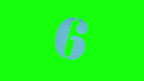 Professional Number Dynamic Green Screen Element 库存影片 345497382