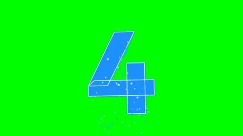 Professional Number Looping Green Screen Element Vídeos de archivo 336892828