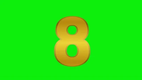 Professional Number Looping Green Screen Element Stock Footage 337052410
