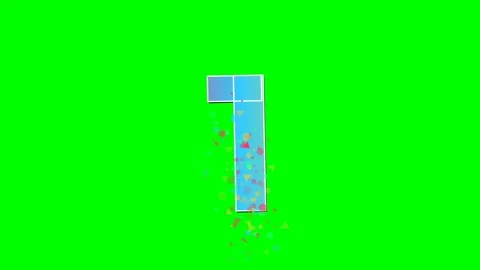 Professional Number Moving Green Screen Element Stock Footage 336898786
