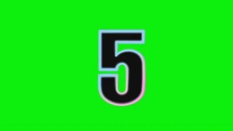 Professional Number Moving Green Screen Element Stock Footage 337991124