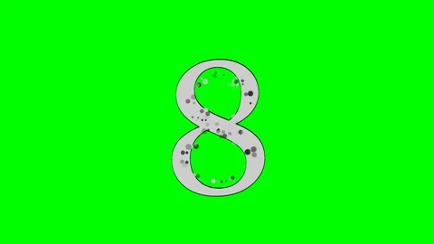 Professional Number Professional Green Screen Element Video stock 336892786