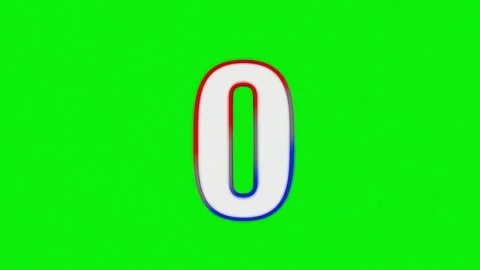 Professional Number Professional Green Screen Element Stock Footage 337099565
