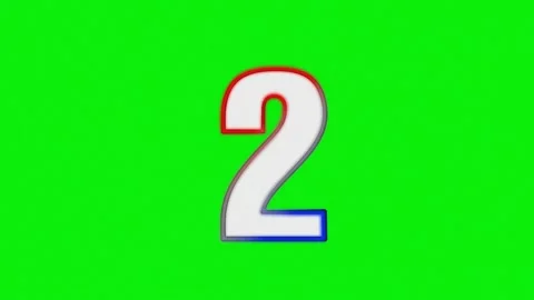 Professional Number Professional Green Screen Element Video stock 337099568