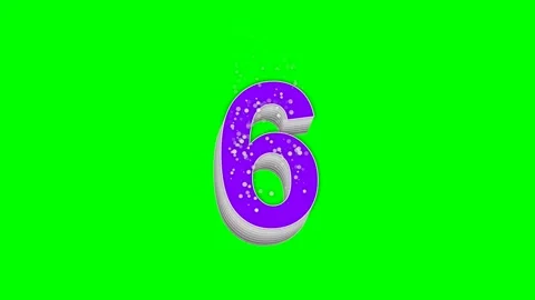 Professional Number Spinning Green Screen Element Stock Footage 336898968